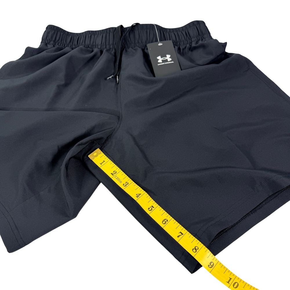 Under Armour Mens Tech Woven Wordmark Shorts Black Orange 1383356 Medium NWT - Picture 5 of 7